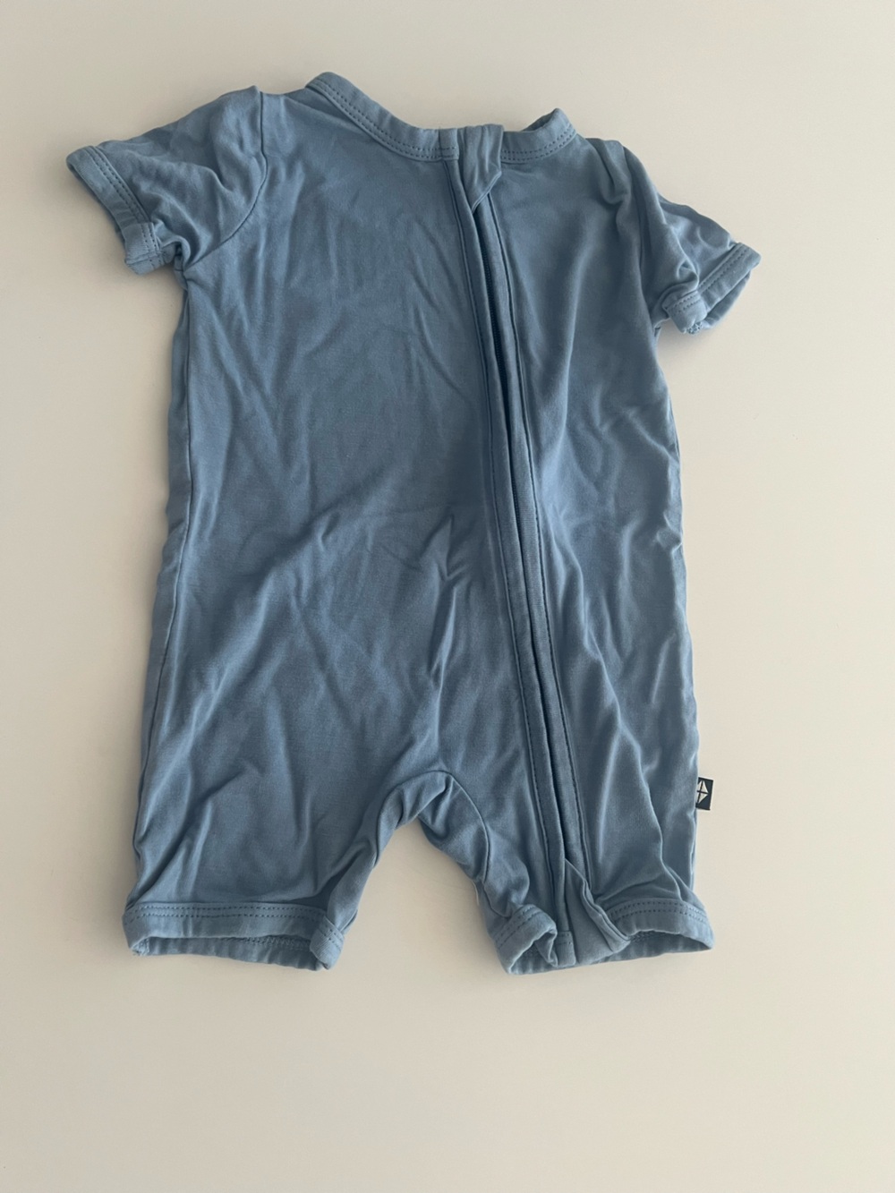 Kyte Baby Zippered Shortall Blue 6–12 Months